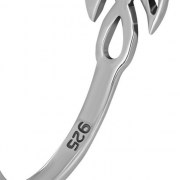 Unique Design Light Celtic Knot Silver Ring, rp763